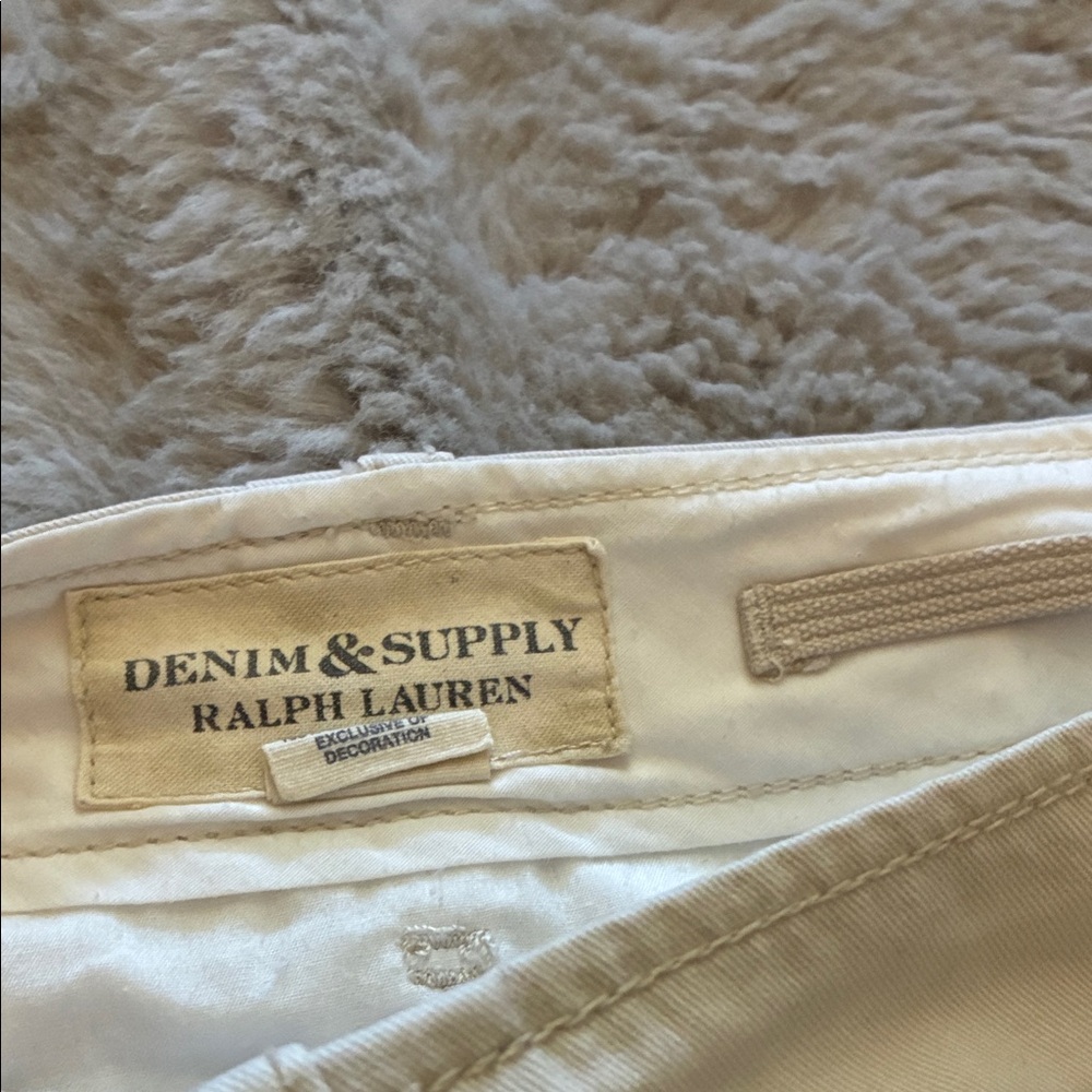 DENIM & SUPPLY BY RALPH LAUREN Men's off White/ khaki Cargo Shorts - Picture 5 of 7
